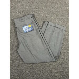 New Stafford Pants Men's 36x30 Gray Dress Performance Sharkskin Classic Fit $70